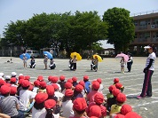 交通安全教室かさ