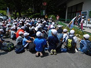 登山出発の会 林間学校